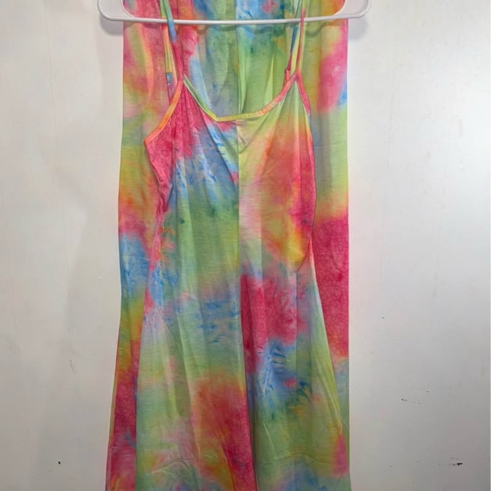 Vibrant Tie-Dye Maxi top and bottom set